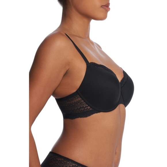 🆕 NATORI Breakout Full Contour Underwire Bra Black 34DD #731319 - Picture 5 of 9
